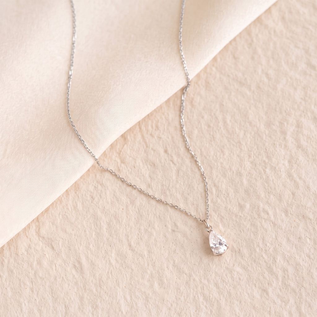 DIAMOUND NECKLACE-SILVER