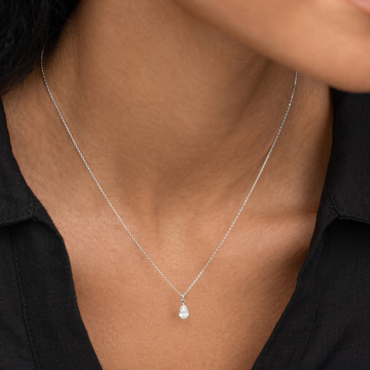 DIAMOUND NECKLACE-SILVER