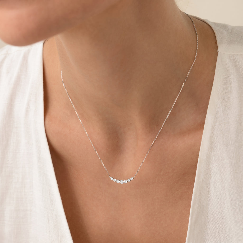 smile necklace silver