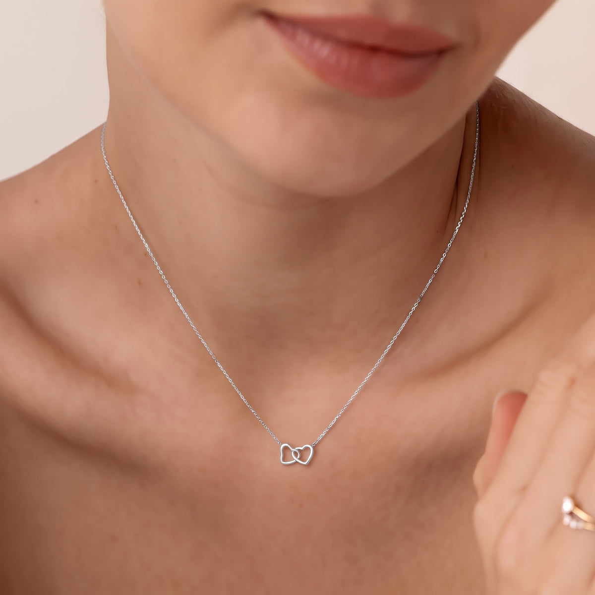 heart necklace silver