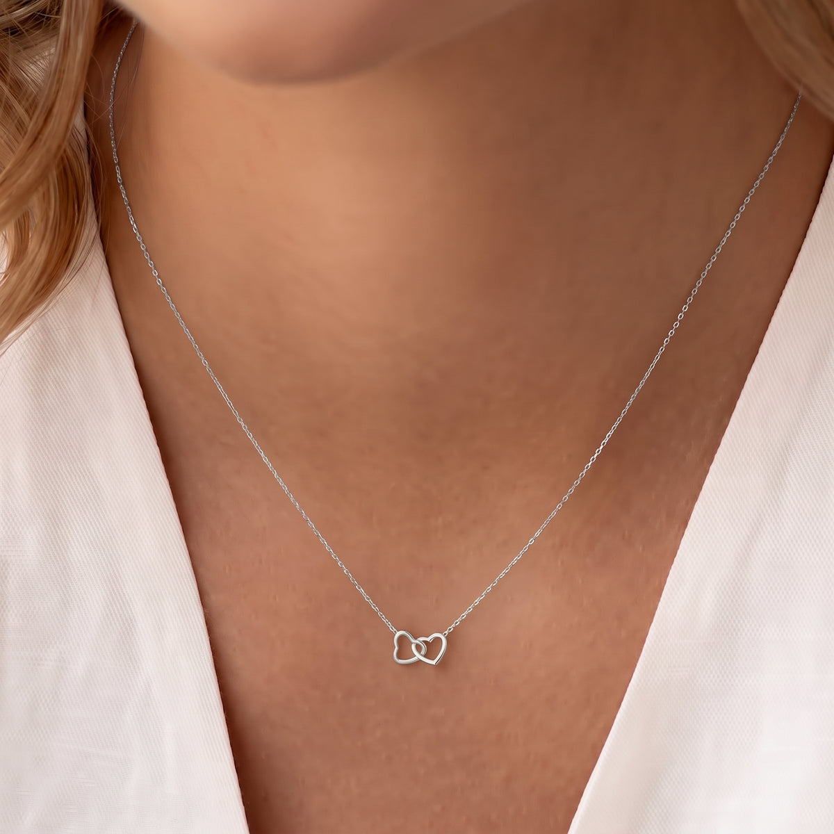 heart necklace silver
