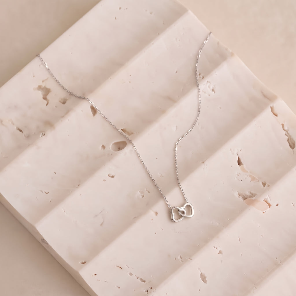 heart necklace silver