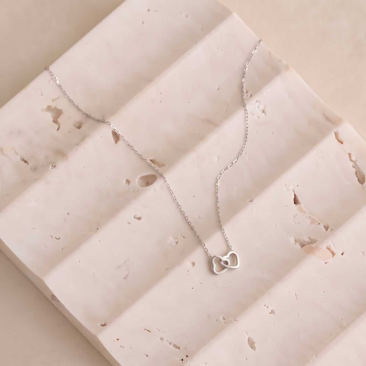 heart necklace silver