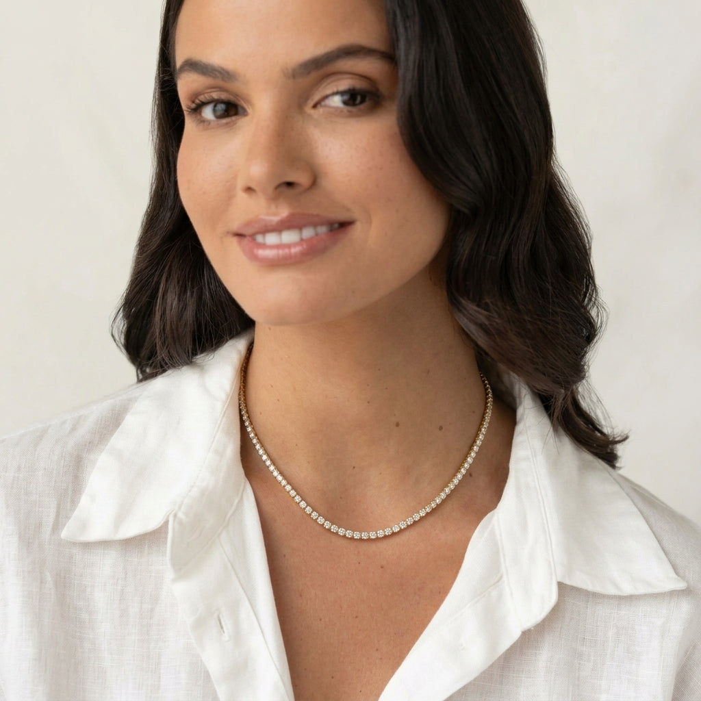 TENNIS NECKLACE GOLD