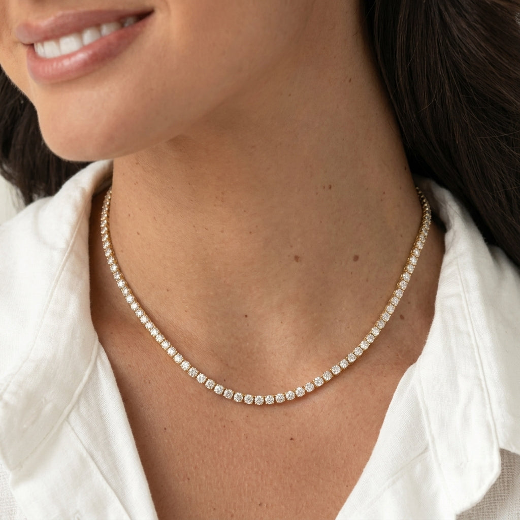 TENNIS NECKLACE GOLD