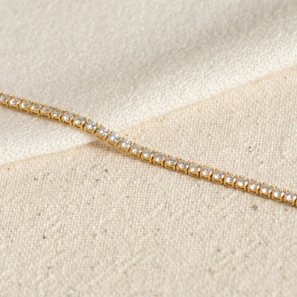 TENNIS NECKLACE GOLD