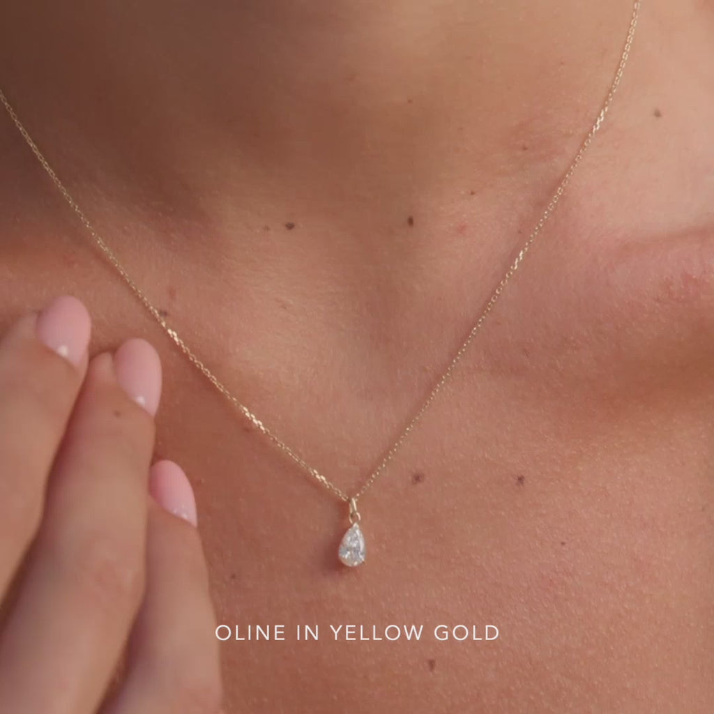 DIAMOUND NECKLACE-SILVER